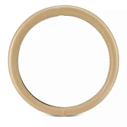 Edylinn 14.5-15.5 inch Faux Leather Beige Medium Steering Wheel Cover for Hyundai Accent Viva-picture-38