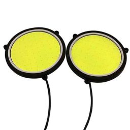 AllExtreme EXRDL2P 2 Pcs 72mm Round COB LED Switchback Daytime Running Light Set-picture-35
