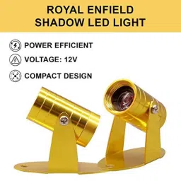 AllExtreme Ex1Dll1 Bike 3D Led Shadow Laser Light Rear Anti-Collision Fog &a; Taillight For Royal Enfield Bullet Classic 350/500, Electra, Thunderbird 500 (Random Colours) image 4