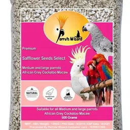 Safflower Seeds/Kardi Seed for Wild Birds 0.5 kg Dry Young, Adult Bird Food-image-69