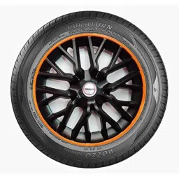 Prigan 4 Pcs 13 inch Polypropylene Black &a; Orange Press Fitting Car Wheel Cover Set for Maruti Suzuki A STAR image 4