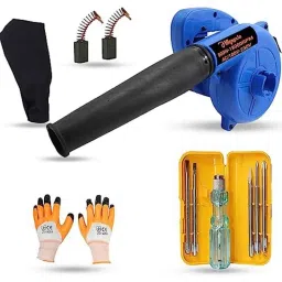 Hillgrove 800W Plastic Blue Electric Air Blower with Carbon Brushes, Gloves &a; 5 in 1 Screwdriver, HGCM1092-image-33