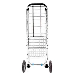 Krost Metal Aluminium Alloy Foldable Trolley (Silver) image 3