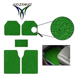 Kozdiko 5 Pcs Green Heavy Duty Anti-Slip Noodle Nomad Design Car Floor Mat Set for Maruti Suzuki Swift Dzire Type-2(2011-2017) image 2