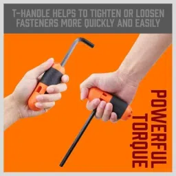 Horusdy 30 Pcs 0.7-10mm Chrome Vanadium Steel Long &a; Short Arm Hex Allen Key Set, 97306 image 4