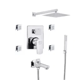 Aquieen Zura 12 Pcs Stainless Steel Bathroom Jet Set-picture-14