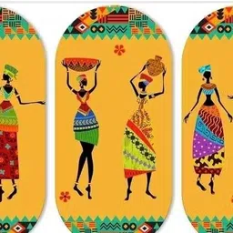 aarav fashion creation TRADITIONAL WOMEN DESIGNED WALL DCOR Pack of 3-picture-22