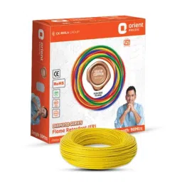 Orient Diamond 6 Sqmm Yellow Single Core PVC Insulated Copper Conductor Unsheathed FR Cable, 711FRC5Y0600D, Length: 90 m-picture-27