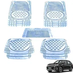 Kozdiko 5 Pcs 6605 PVC &a; Rubber Clear Car Foot Mat Set for BMW X5-picture-19