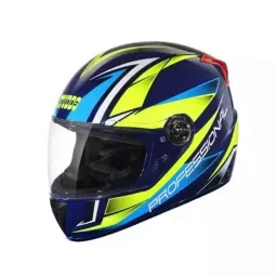 Studds Professional D2 Decor Plastic Matt Blue Full Face Helmet, Size: Medium-picture-41