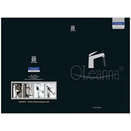 Oleanna Brass Silver Chrome Finish Wall Mixer with Hand Shower Arrangement image 2