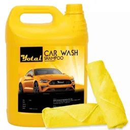 Yotal Car Wash Shampoo For Car Care 5Ltr With Two Piece Microfiber Cloth 40 x40Cm-picture-36