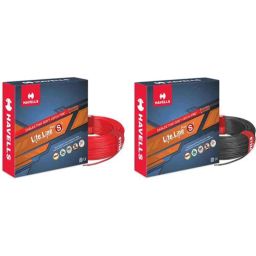 Havells Life Line Plus 4 Sqmm 90m Red &a; 4 Sqmm 90m Black Single Core HRFR PVC Insulated Flexible Cable Combo-picture-28