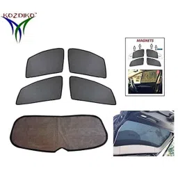 Kozdiko 4 Pcs Black Car Half Magnetic Sunshade Curtain with Dicky Set for Volkswagen Passat-picture-27