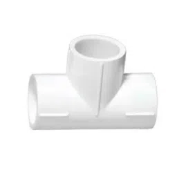 Supreme Aqua Gold 1-1/4 inch SCH 80 UPVC White Equal Tee Fitting image 3