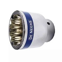 De Neers 12 Point 25mm 1 inch Chrome Vanadium Steel Bi-Hex Drive Socket, D-70 image 2