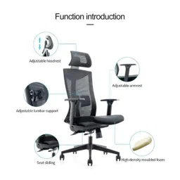 Innowin Henry Black Mesh High Back Ergonomic Office Chair image 3