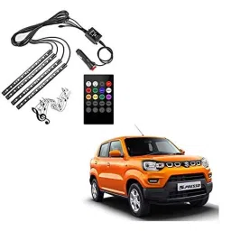 Kozdiko 48 LED 12VDC Music Controlled Car Interior Atmosphere Strip Light Kit with Sound Active Function &a; Wireless Remote Control for Maruti Suzuki S-Presso-picture-37