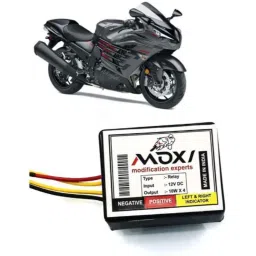 Auto Pearl 12V Black Front &a; Rear Flasher Indicator Light for Kawasaki Ninja ZX 14R BS6-picture-48