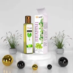 GoWoo 2 Pcs 10ml Natural Therapeutic Grade Wintergreen Aroma Oil &a; 100ml Brahmi Carrier Oil Set, GWOC1302-P48+P169 image 5