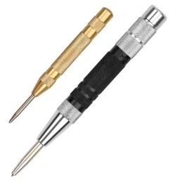 Horusdy 2 Pcs 155 &a; 130mm Chrome Vanadium Steel Black &a; Yellow Automatic Centre Punch Set, 97281-picture-39