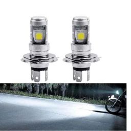 AllExtreme 9W 900lm 12V Premium Quality HJG H4 High Brightness Cob LED Head Lamp Bulb (Pack of 2)-picture-2