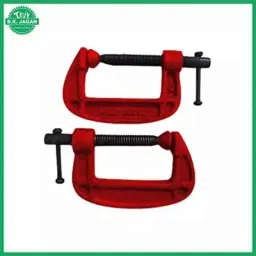 B K Jagan &a; Co 2 inch Cast Iron Black Heavy Duty G Clamp (Pack of 4) image 2