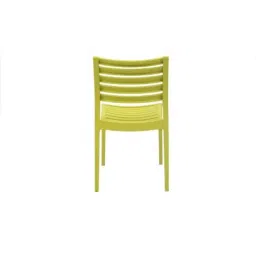 Supreme Omega Plastic Lemon Yellow Chair without Arm (Pack of 2) image 5