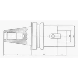 RR 16mm Alloy Steel BT50 Extra Long Stub Milling Arbor, Length: 160 mm image 3