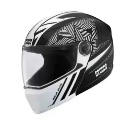 Studds Ninja Elite Super D2 Decor Plastic Black Full Face Flip-Up Helmet, Size: 560 mm-picture-17