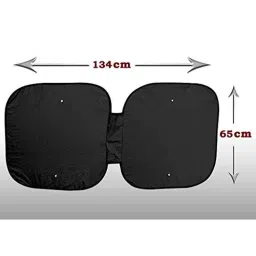 Auto Pearl Polyester Silver Front Roller Window Sunshade Car Curtain for Mahindra Scorpio image 4