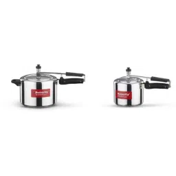 Butterfly Standard Plus 3 &a; 5 Litre Aluminium Inner Lid Induction Base Pressure Cooker Combo-picture-45