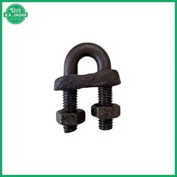 B K Jagan &a; Co 20mm Galvanized Iron Wire Rope U-Bolts Clamp image 2