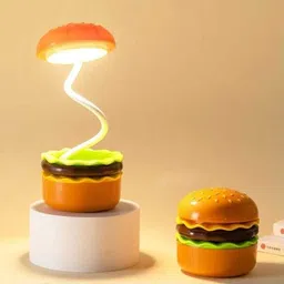 prem kutir Cute Desk Lamp for Kids, Rechargeable Hamburger Small Desk Lamps Study Lamp-picture-42