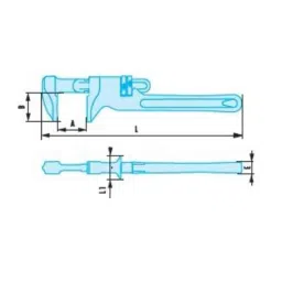 Facom 65mm Copper Beryllium Alloy Non Sparking Monkey Wrench, 134A.14SR image 2