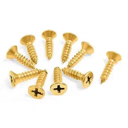 Screwtight 12x4mm Carbon Steel Brass Effect Finish Phillips Head Gypsum Drywall Screw (Pack of 500)-picture-23