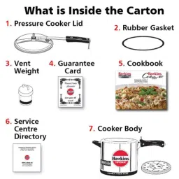 Hawkins Hevibase 6.5 Litre Induction Pressure Cooker, IH65 image 4