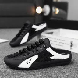 blue pop Open Stitched Design Lightweight Evening Wedding Slip On Loafers For Men Slip On Sneakers For Men image 5