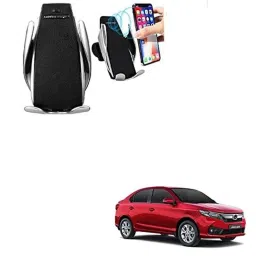 Kozdiko 10W Silver Wireless Car Mobile Charger with Infrared Sensor for Honda Amaze New2018-picture-44
