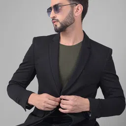 crimsoune club Men Solid Single Breasted Casual Blazer-picture-13