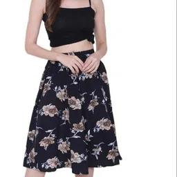 manat diva Women Printed A-line Multicolor Skirt image 4