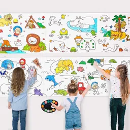 lanloy Children's Drawing Coloring Paper Roll Sticky DIY Painting Drawing Rolls Sketch Pad-picture-39