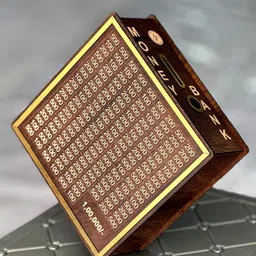 kvr craft Wooden Money Saving Box | Cash Saver Piggy Bank with Counting Target-M1 Coin Bank-picture-23