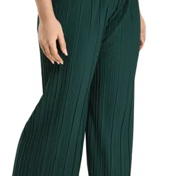 gladly Pack of 2 Women Relaxed Multicolor Lycra Blend Trousers image 3