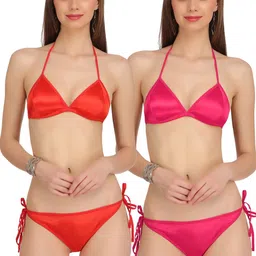 fashion comfortz Solid Women Bikini Multicolor Swimsuit-picture-11