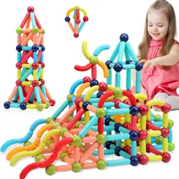 my kafers Magnetic Sticks Building Blocks for Kids 42 Pcs Multicolor-picture-22