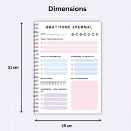 timewise Find More Joy: Daily Gratitude Journal 126 Pages Reflection & Positivity A5 Journal Unruled 126 Pages image 4