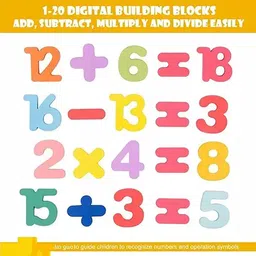 bloombec Wooden Educational Numbers 123 Board Puzzle for Kids image 2