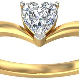 avsar AVR614YB 14kt Cubic Zirconia Yellow Gold ring-image-73