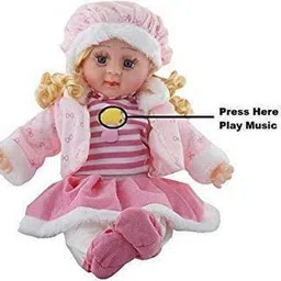 kvg enterprise Singing Soft Cute Looking Musical Rhyming Baby Doll Toy Princess Laughing and Talking Doll For Kids image 2